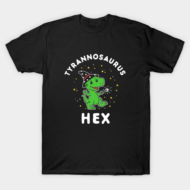 Tyrannosaurus Hex T-Shirt by dumbshirts